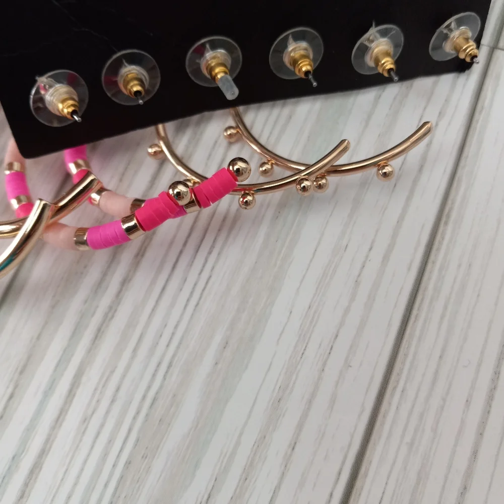 Torrid Boho Beaded Hoop Earrings Set